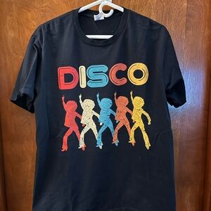 Black Disco Graphic T-Shirt